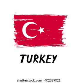 Flag Of Turkey - Grunge