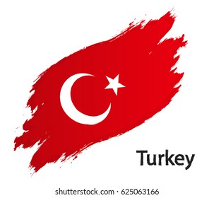 Flag of Turkey grunge