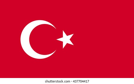 flag of the Turkey.  Turkish flag