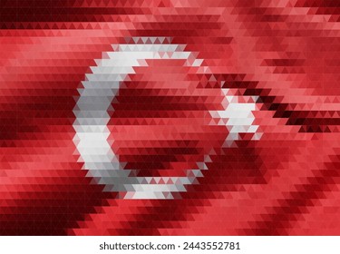 Flag of Turkey - vector illustration