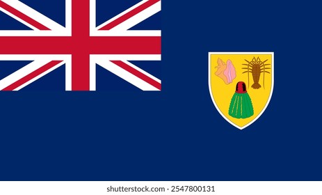 Bandera de las Islas Turcas y Caicos, Formato 16:9, Bandera de las Islas Turcas y Caicos, Imágenes vectoriales