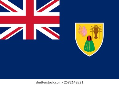 Flag of the Turks and Caicos Islands, 3:2 Format, Turks and Caicos Islands Flag	