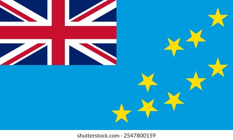 Bandeira de Tuvalu, Formato 16:9, Bandeira de Tuvalu, Imagens Vetoriais