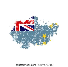 Flag Tuvalu of the old state