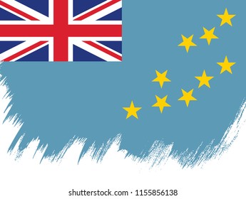 Flag of Tuvalu, vector illustration