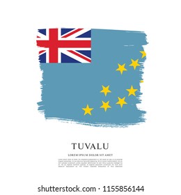 Flag of Tuvalu, vector illustration