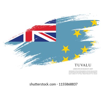 Flag of Tuvalu, vector illustration