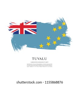 Flag of Tuvalu, vector illustration