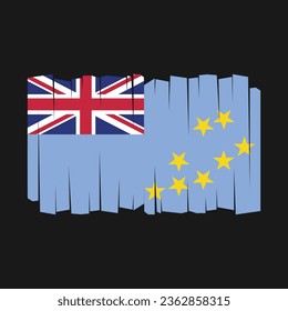 Flag of Tuvalu Vector Illustration