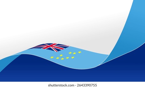 Bandeira de tuvalu, bandeira acenando