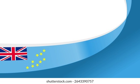 Bandeira de tuvalu, bandeira acenando