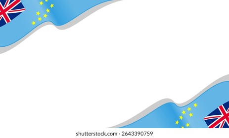 Bandeira de tuvalu, bandeira acenando
