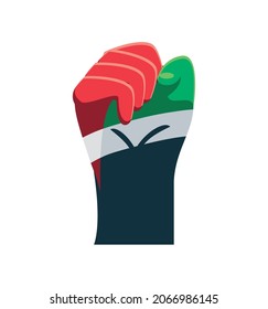 flag UAE in hand icon