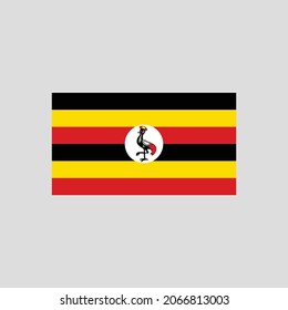 Marca del elemento de línea de color de Uganda. Elemento vector para página web, aplicación móvil, promoción.  elemento de diseño de interfaz gráfica de usuario (GUI) de UI UX. 