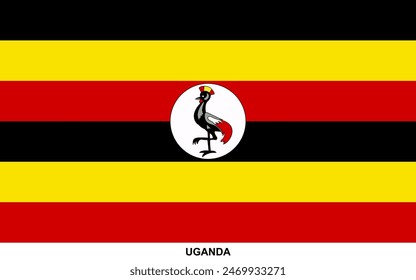 Flag of UGANDA, UGANDA national flag
