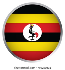 Flag of Uganda (Round icon)