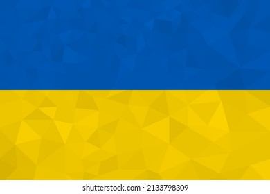 Flag of Ukraine. Abstract geometric background
