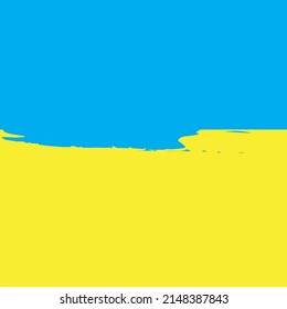 Flag ukraine, brush stroke background. Ukrainian independence day. Peace symbol. Vector illustration. stock image. 