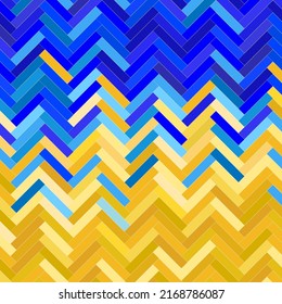 Bandera de Ucrania, degradado de amarillo y azul, bandera de rectángulos, parqué. Para textiles, tela, impresión, envoltura.