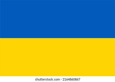 Flag of Ukraine graphic element vector illustration template design.