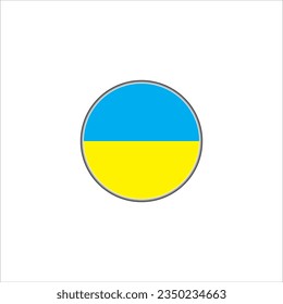 flag of ukraine icon vector illustration symbol