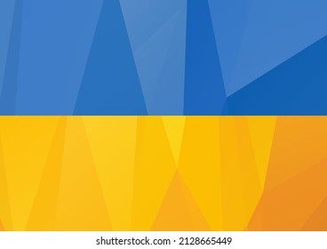 Flag of Ukraine isolated on white background. Hand drawn style. Vector illustration. Design element for banner, leaflet, booklet.