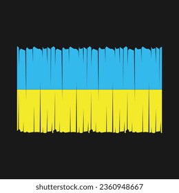 Flag of Ukraine national country symbol Vector illustration