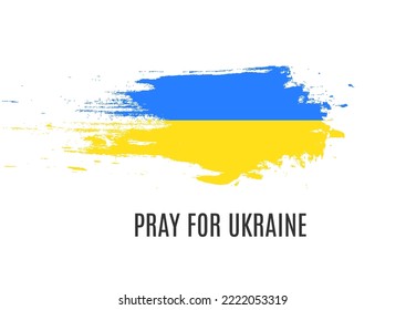 Flag of Ukraine. National symbol. Ukraine flag. Ukrainian flag symbol. Blue and yellow illustration. Stock vector illustration. Ukraine war vector icon set.
