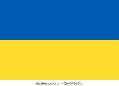 Flag of Ukraine. Ukraine National Flag. Vector Illustration.
