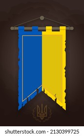 Flag of Ukraine. Pray for Ukraine, Concept Vector Illustration. Stop War and No War. Pray for Peace and Save Ukraine