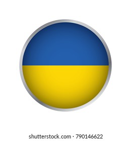 Flag of Ukraine, Round icon