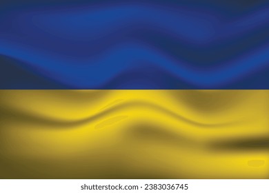 Flag of Ukraine. Ukrainian national symbol in official colors. Template icon. Abstract vector background.