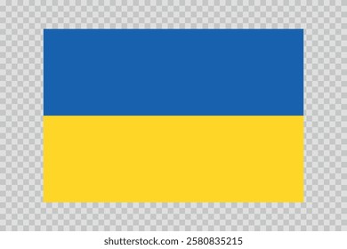 Flag of Ukraine. Ukrainian national symbol in official colors. Template icon. Abstract vector background.