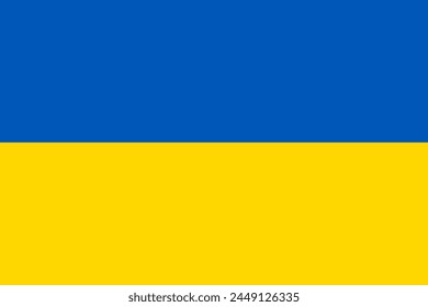 flag of Ukraine. vector. blue yellow flag