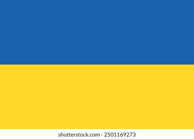 The flag of Ukraine, vector design