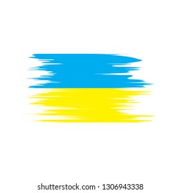 Flag of Ukraine . Vector illustration