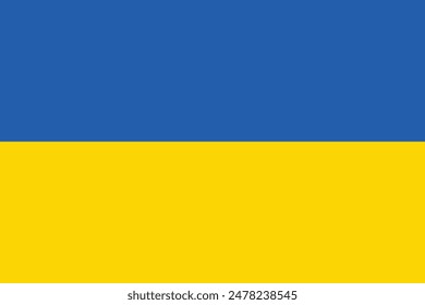 Flagge der Ukraine - Vektorillustration