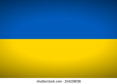 Flag of Ukraine. Vector illustration.