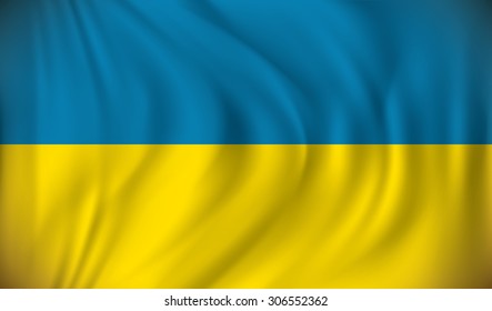 Flagge der Ukraine - Vektorgrafik