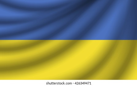 Flag of Ukraine, vector illustration