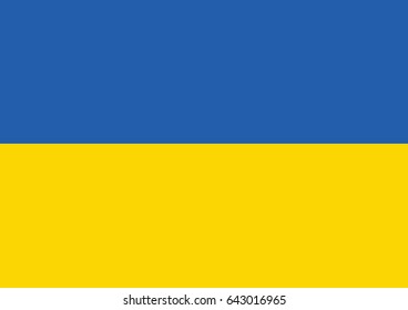 Flag of Ukraine vector illustration