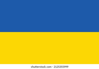 Flag of Ukraine. Vector illustration. The color of the original.