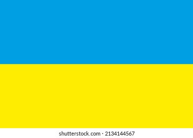 Bandera de Ucrania. Ilustración vectorial. Apoyo a Ucrania. Detengan a Putin la guerra. Detengan la guerra contra Ucrania. Gloria a Ucrania
