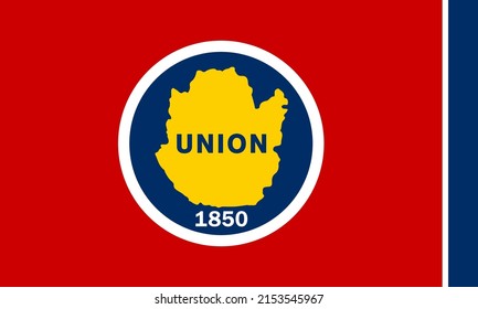 Flag Of Union County, Tennessee, USA. 