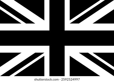 Flag of the Union Jack Black Flag, 3:2 Format, United Kingdom Black Flag