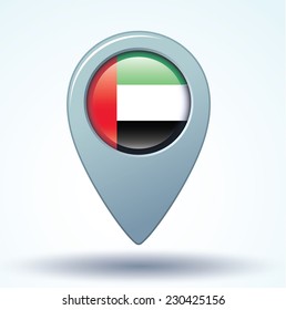 Flag of United Arab Emirates, vector illustration