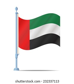 Flag of United Arab Emirates vector illustration