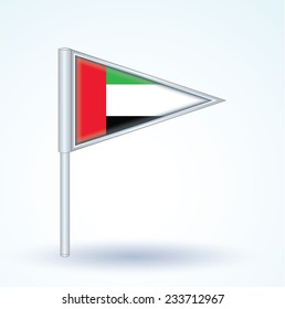Flag of United Arab Emirates, vector illustration
