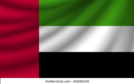 Flag of the United Arab Emirates, vector illustration