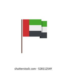 flag of United Arab Emirates. vector illustration